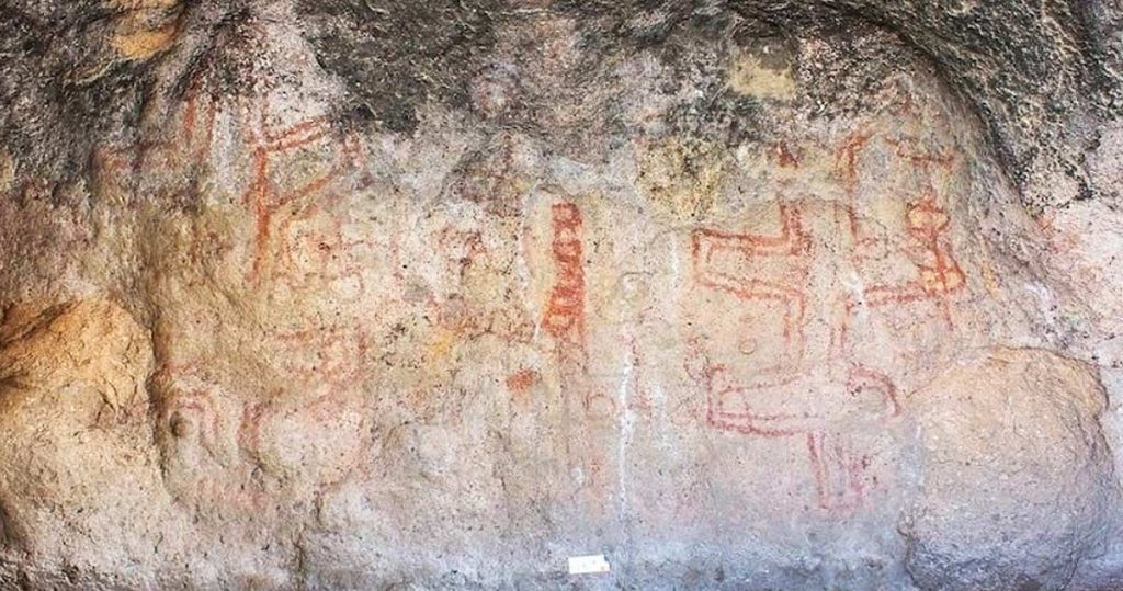 picturile rupestre dintr-o peşteră din patagonia