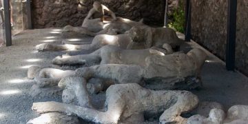 corpurile de piatră din Pompei