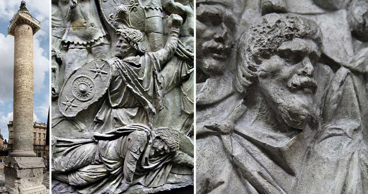 10 curiozităţi despre Columna lui Traian, care prezintă războaiele daco-romane din urmă cu aproape 2.000 de ani